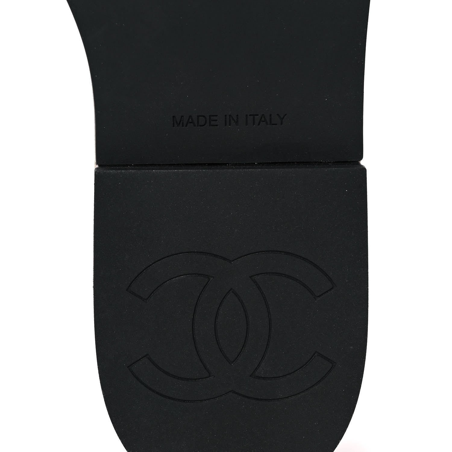 Chanel Lambskin Quilted CC Wedge Sandals 39 Black 6 of 9