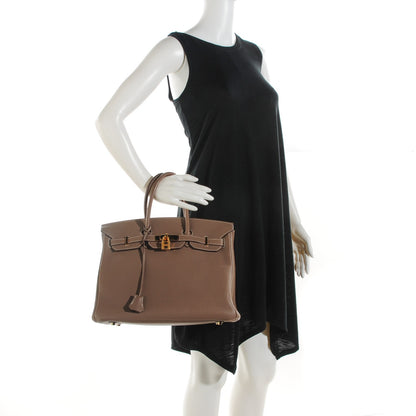 Hermes Togo Birkin 35 Etoupe 2 of 22