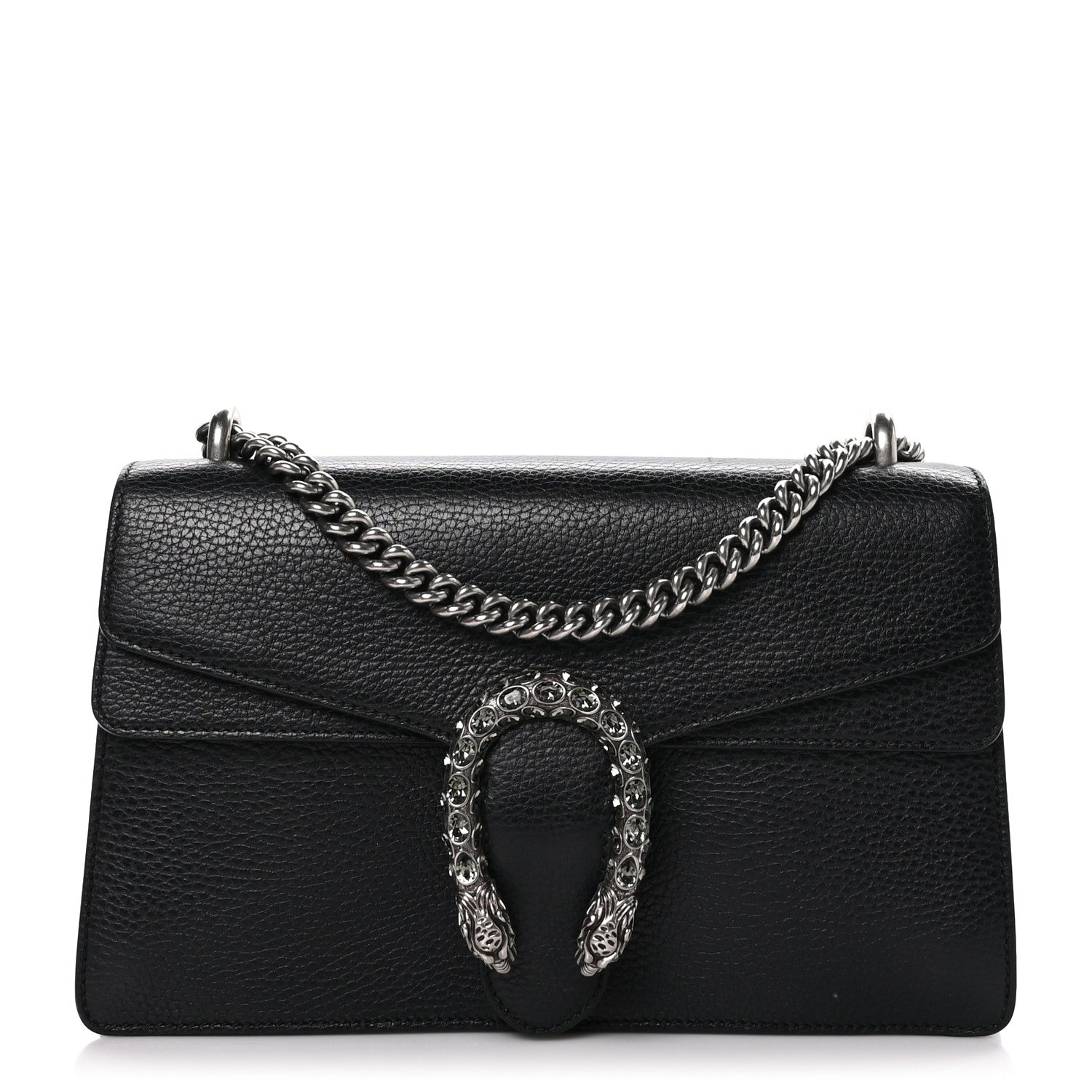 Gucci Pebbled Calfskin Small Dionysus Shoulder Bag Black 1 of 9