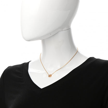 Hermes Lacquered Gold Mini Pop H Pendant Necklace Marron Glace 2 of 7