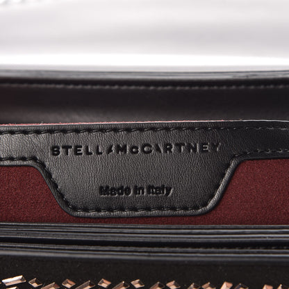 Stella McCartney Eco Alter Suede Falabella Embellished Box Shoulder Bag Black 6 of 7