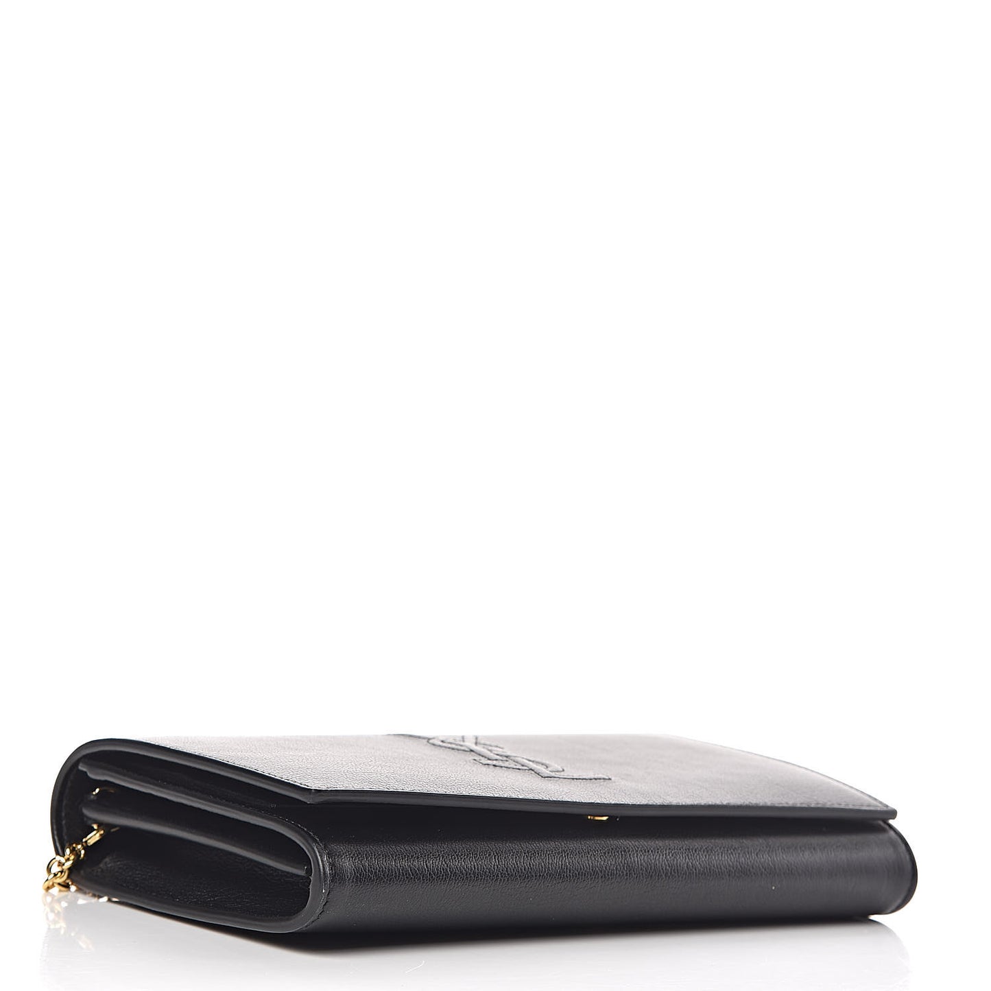 Calfskin Monogram Belle de Jour Chain Clutch Black