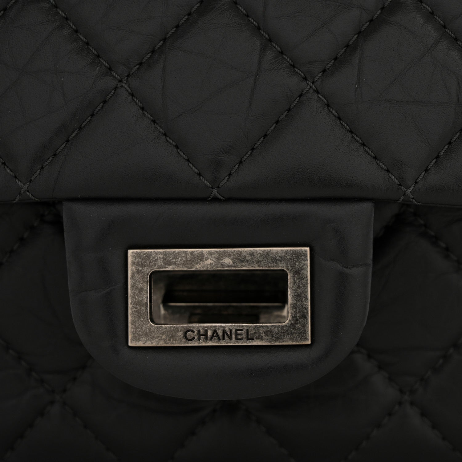 Chanel Aged Calfskin Quilted 2.55 Reissue 227 Flap Dark Grey 13 of 13
