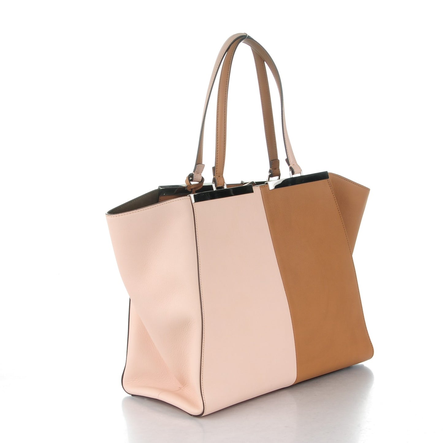 Vitello Bi-Color Large 3Jours Tote Orzo Rosa Plaster