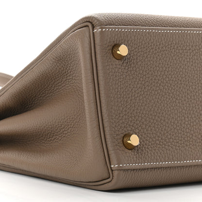 Hermes Togo Kelly Retourne 28 Etoupe 8 of 10