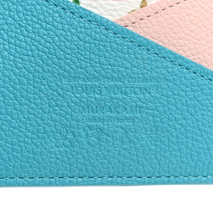 Louis Vuitton LV X TM Monogram Multicolor Criss-Cross Card Holder Kabira Blue Rose 6 of 7