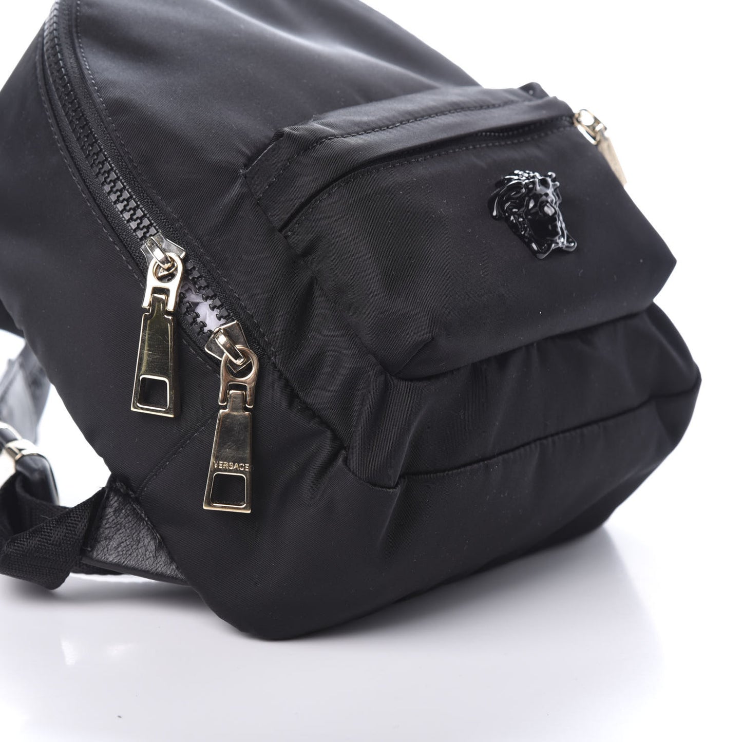 Nylon Mini Palazzo Backpack Black