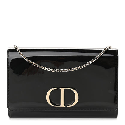 Christian Dior Patent 30 Montaigne Pouch Black 1 of 9