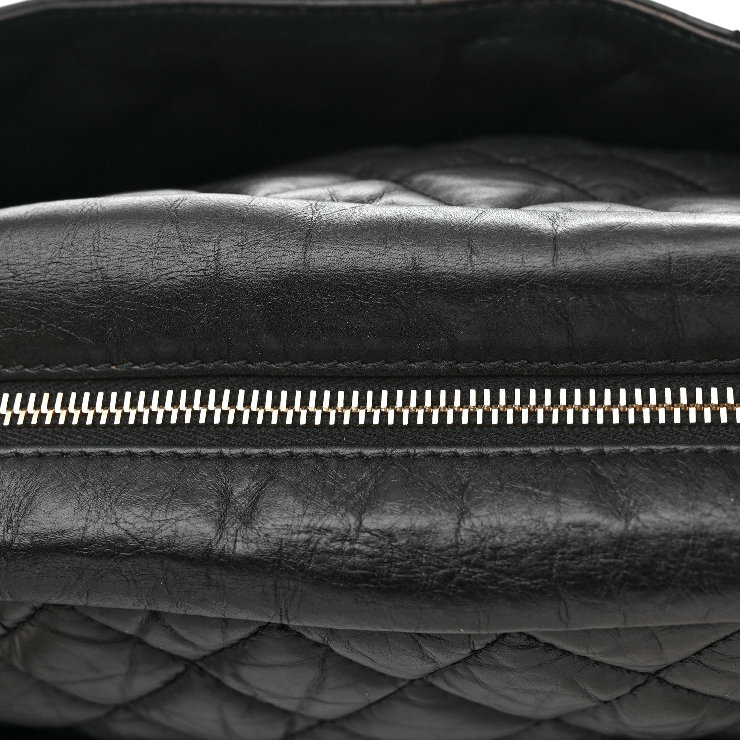 Chanel Aged Calfskin Quilted Medium Reissue Camera Case Black 12 of 12