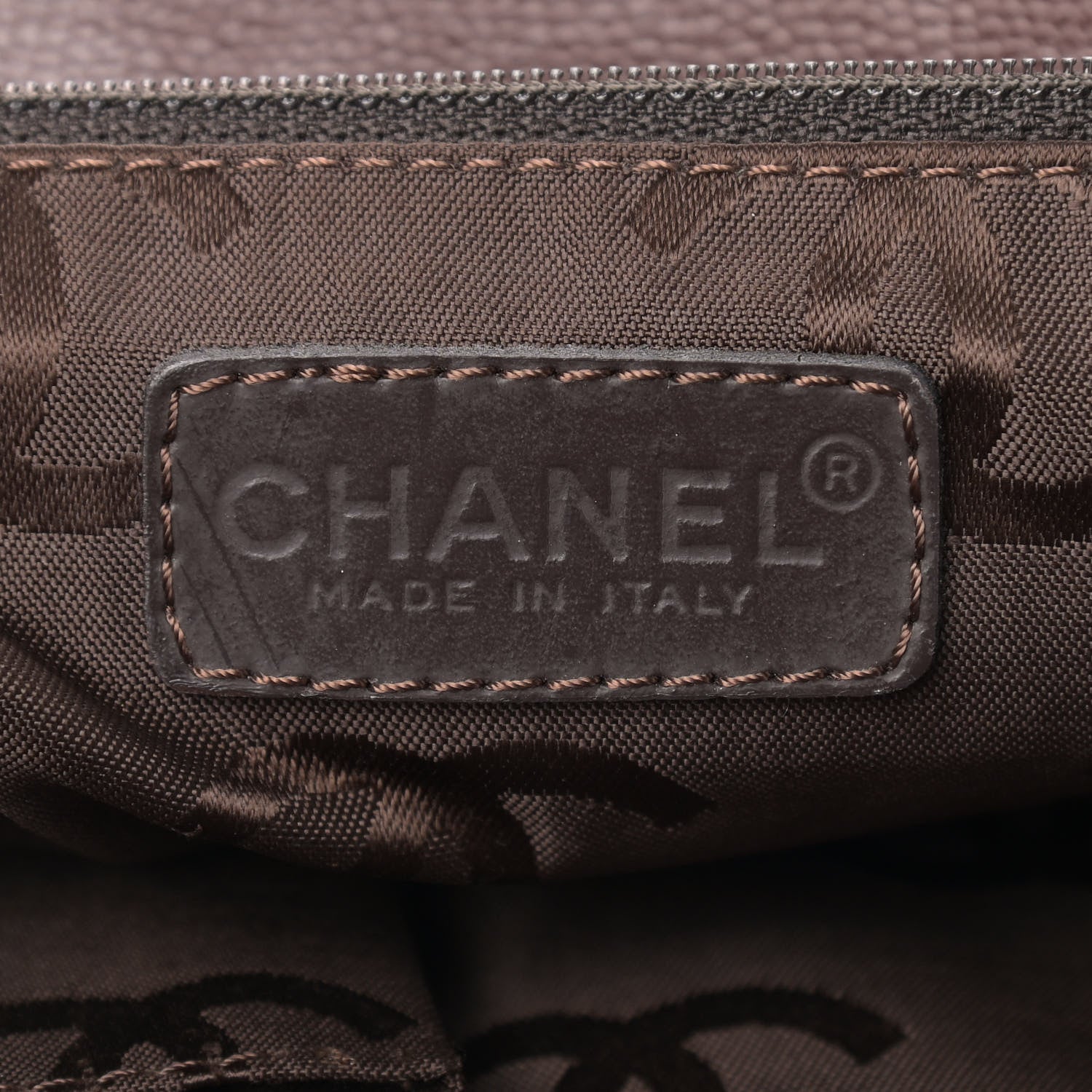 Chanel Caviar CC Tote Brown 5 of 13
