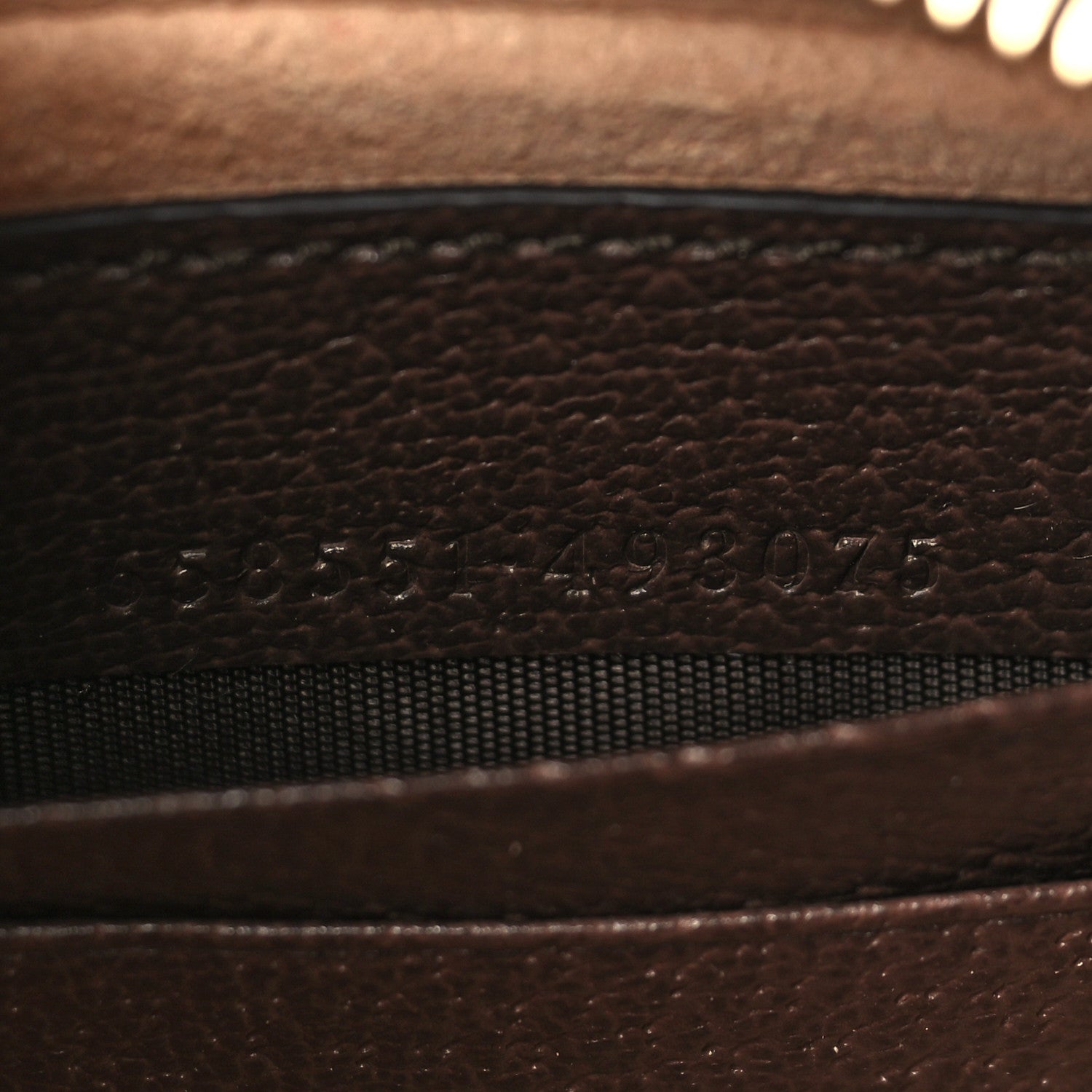 Gucci Monogram Jumbo GG Textured Dollar Calfskin Web Mini Ophidia Half Moon Hobo Camel Ebony New Acero 7 of 9