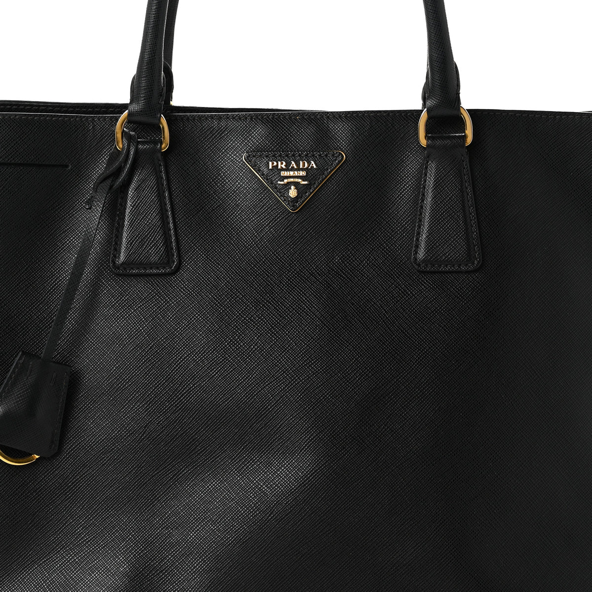 Saffiano Lux Large Tote Black