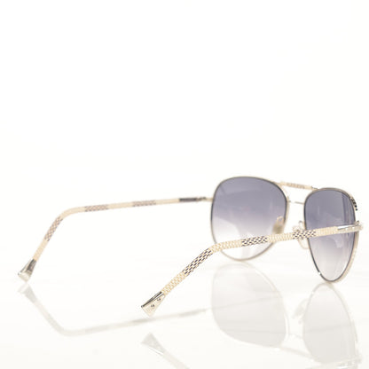 Louis Vuitton Damier Azur Conspiration Pilote Aviator Sunglasses Z0203U 2 of 6