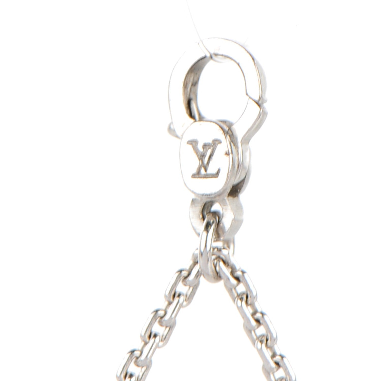 Louis Vuitton 18K White Gold Pochette Charm 4 of 4