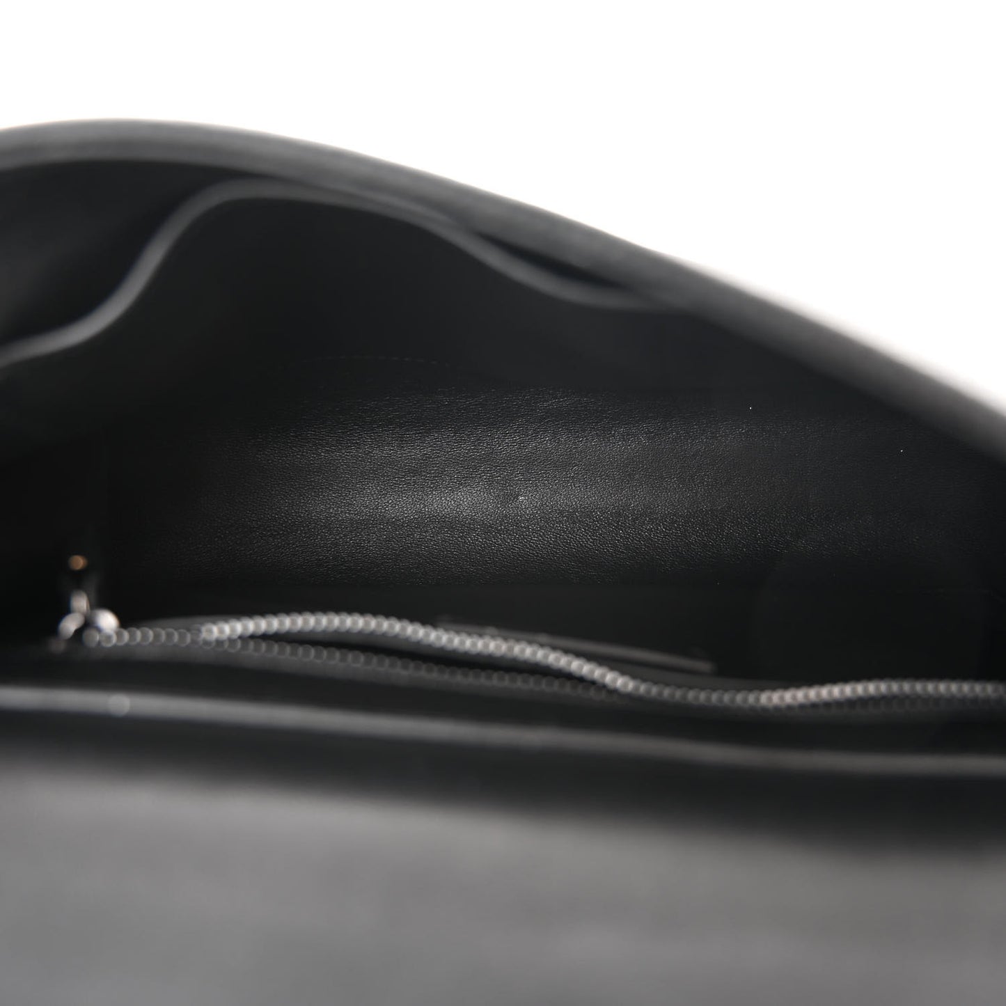 Grainy Calfskin Monochrome Bag Black
