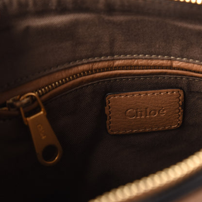 Chloe Calfskin Braided Medium Marcie Satchel Nut 8 of 9