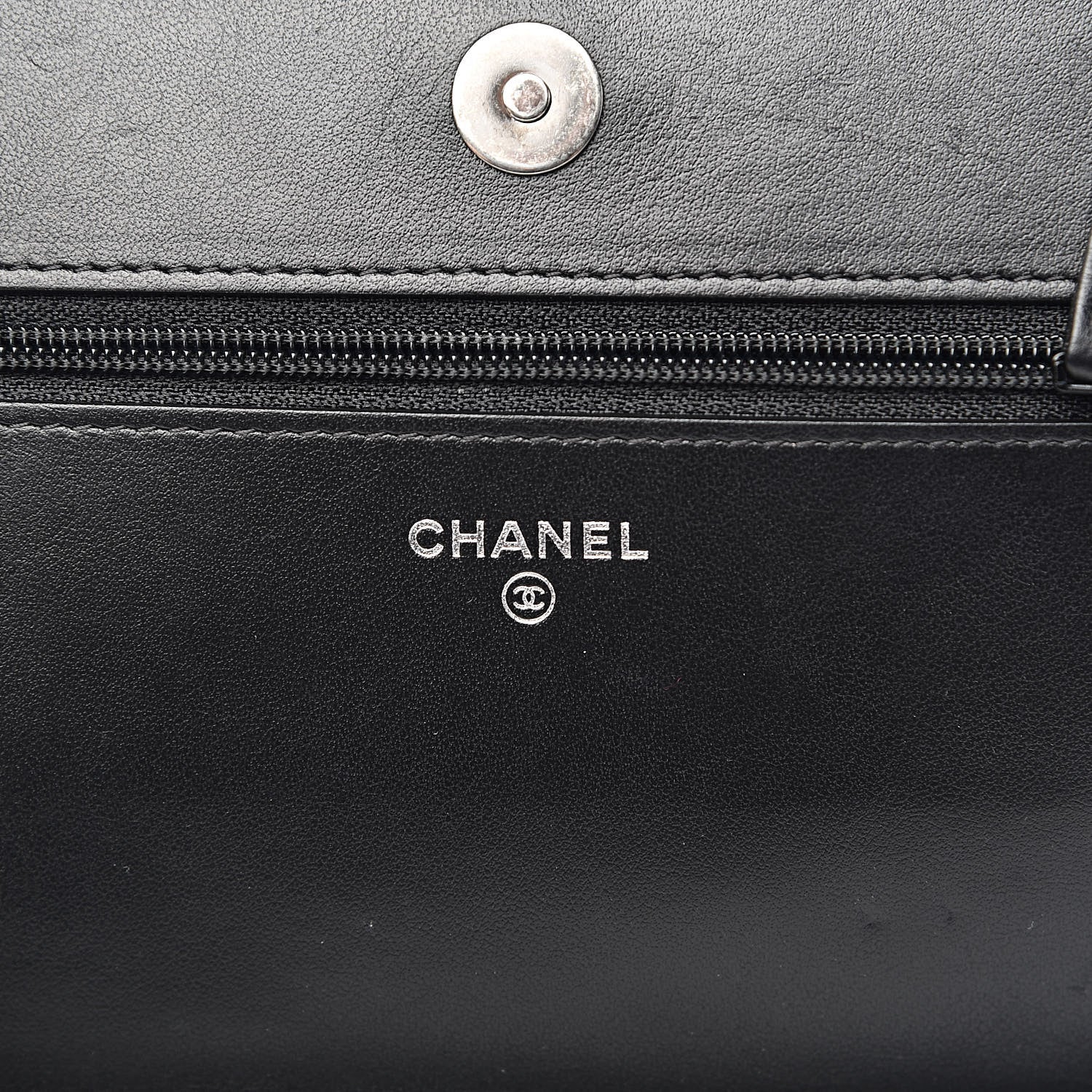 Chanel Caviar Quilted Boy Wallet On Chain WOC Black 6 of 11