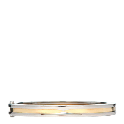 Bulgari 18K Yellow Gold Stainless Steel B.Zero1 Bangle Bracelet 1 of 5