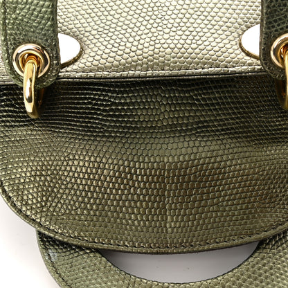 Christian Dior Metallic Lizard Mini Lady Dior Green 11 of 11