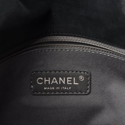 Chanel Iridescent Calfskin Glint Accordion Flap Black 6 of 11
