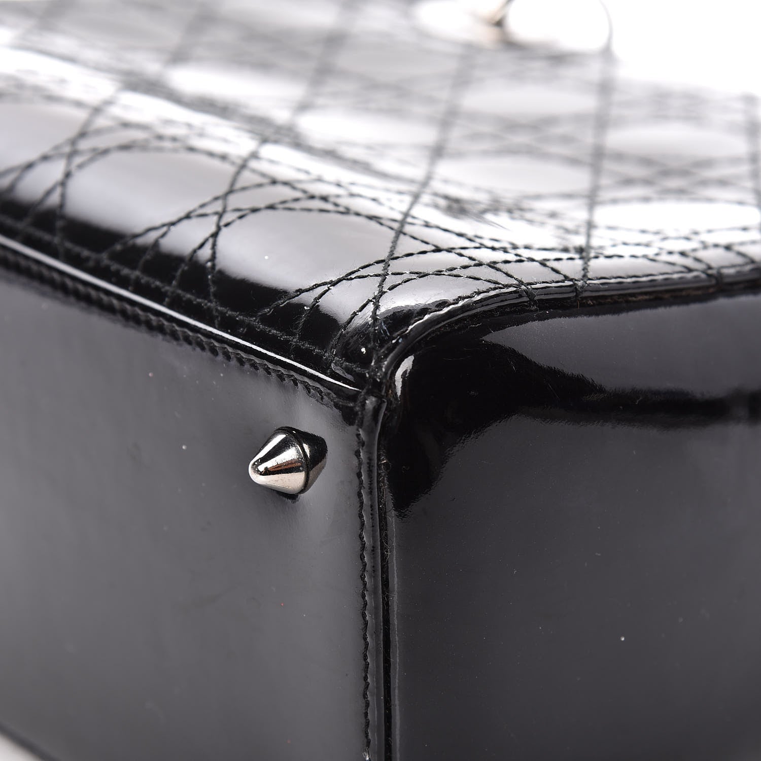 Christian Dior Patent Cannage Medium Lady Dior Black 13 of 20
