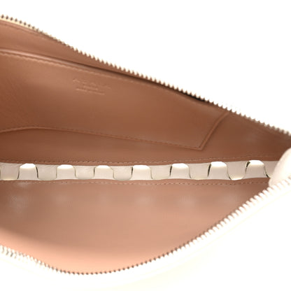 Alaia Lambskin Studded Chain Demi Lune Bag Ivory 5 of 8