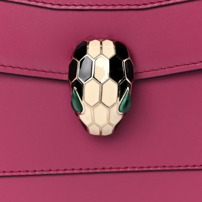 Bulgari Calfskin Serpenti Forever Shoulder Bag Pink 9 of 13