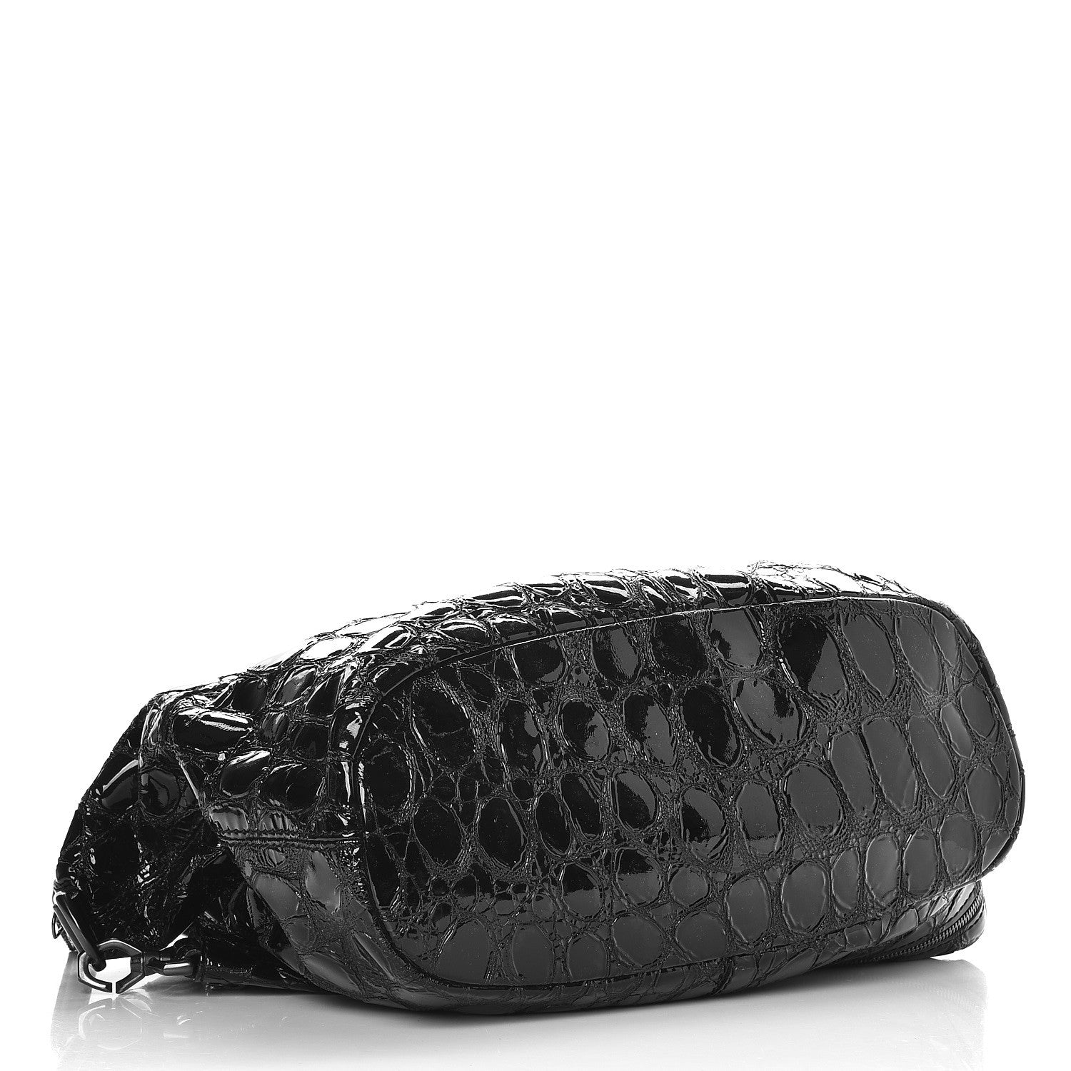 Givenchy Patent Crocodile Embossed Medium Nightingale Black 4 of 11