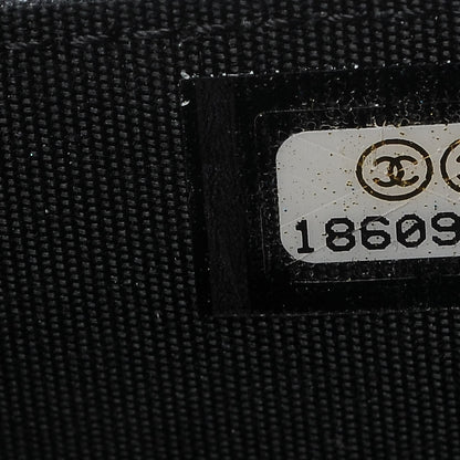Chanel Patent Quilted Brilliant Wallet On Chain WOC Black 9 of 10
