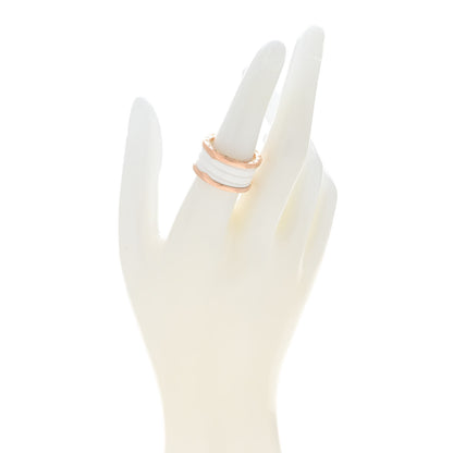 Bulgari 18K Rose Gold White Ceramic B.Zero1 Four-Band Ring 56 7.5 2 of 6