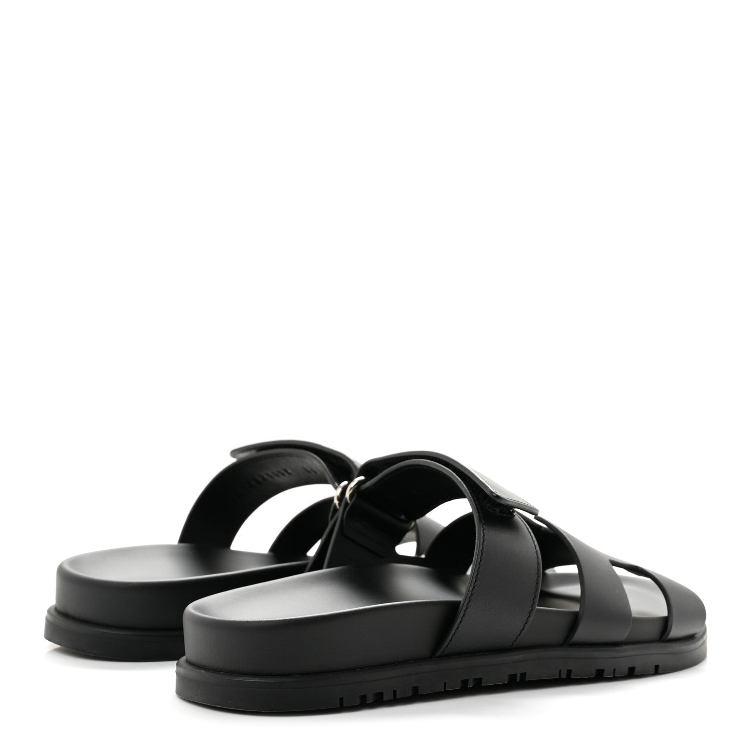 Hermes Calfskin Womens Chypre Sandals 36 Black 5 of 10