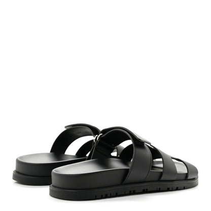Hermes Calfskin Womens Chypre Sandals 36 Black 5 of 10