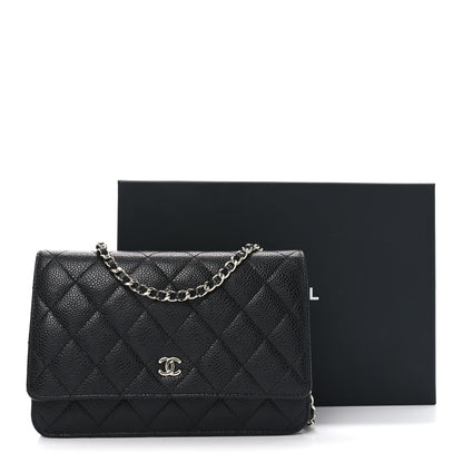 Chanel Caviar Quilted Wallet on Chain WOC Black 12 of 12