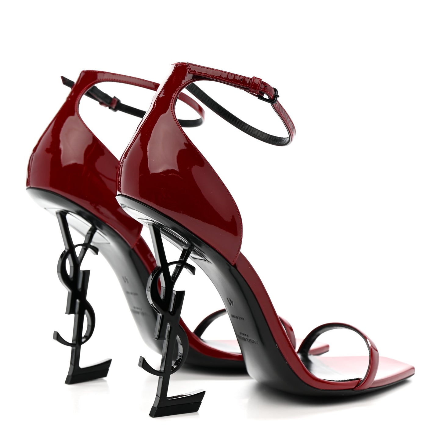 Patent Calfskin Opyum 110 Sandals 41 Red