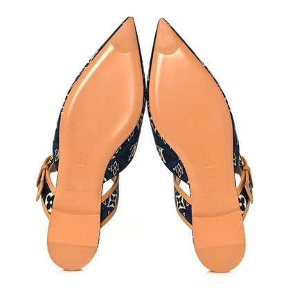 Louis Vuitton Since 1854 Sofia Flat Mule 40 Blue 5 of 11