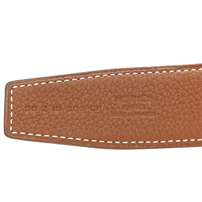 Hermes Box Togo 32mm H Belt 90 Black Gold 5 of 7