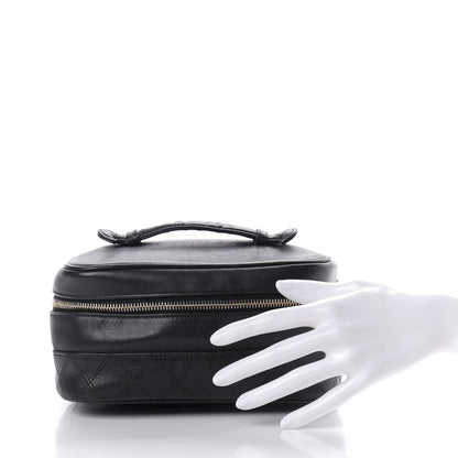 Chanel Lambskin Vanity Cosmetic Case Black 2 of 8