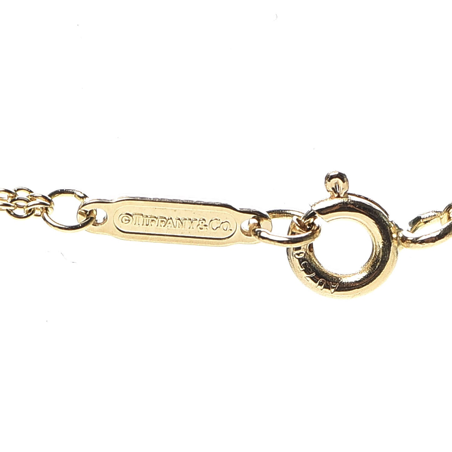 18K Yellow Gold Infinity Double Chain Pendant Necklace