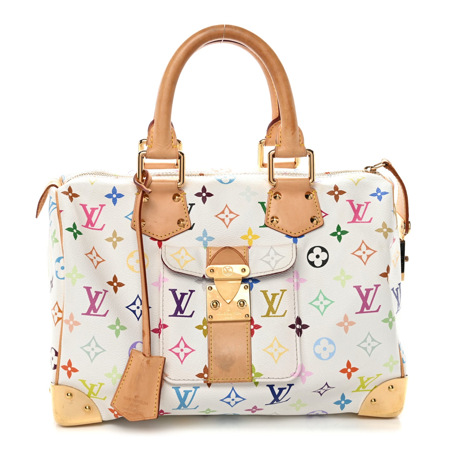 Monogram Multicolor Speedy 30 White