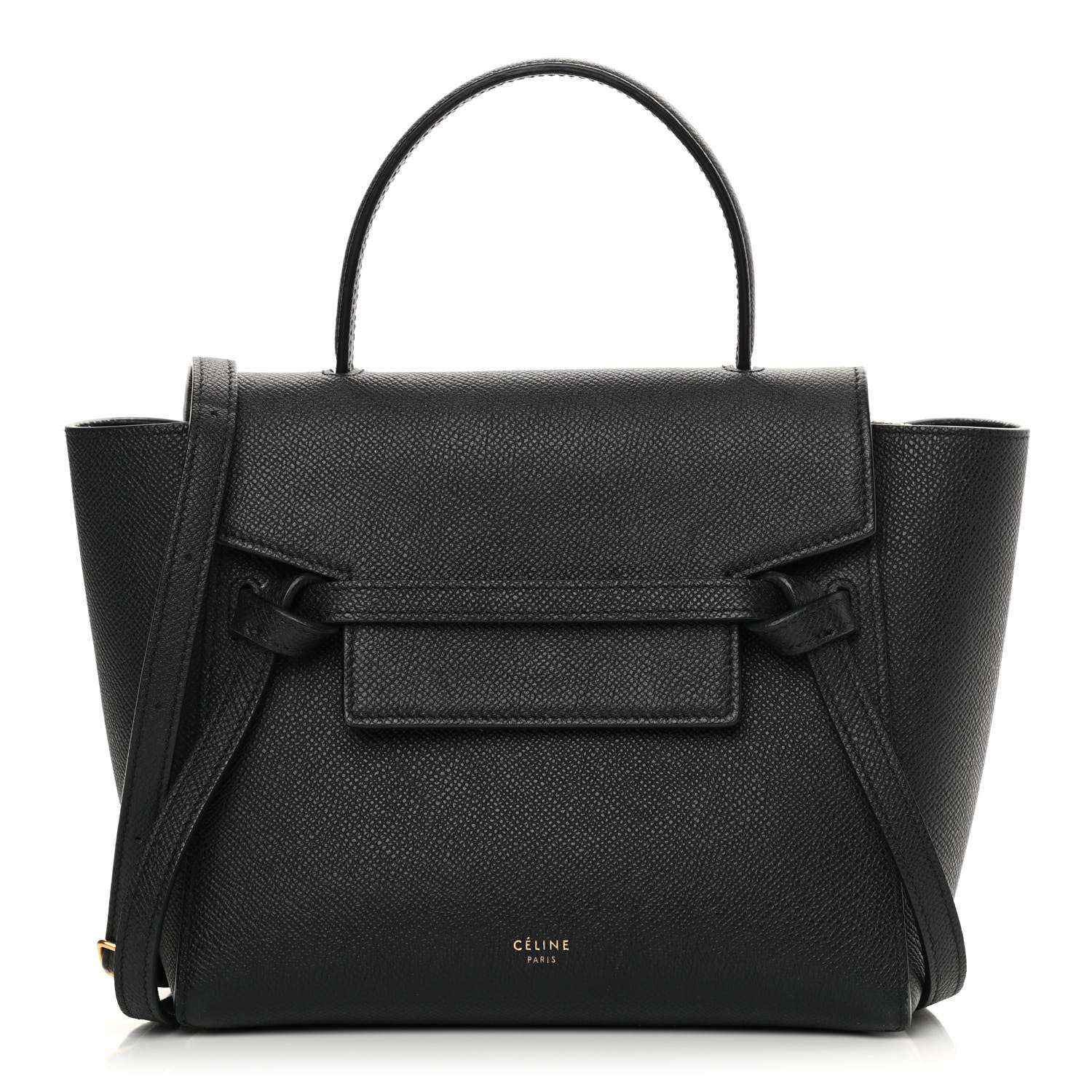 Celine Grained Calfskin Nano Belt Bag Black 1 of 16