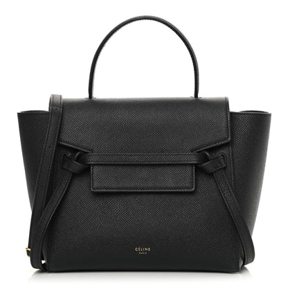 Celine Grained Calfskin Nano Belt Bag Black 1 of 16