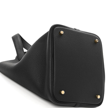 Hermes Taurillon Clemence Picotin Lock 22 MM Black 9 of 11