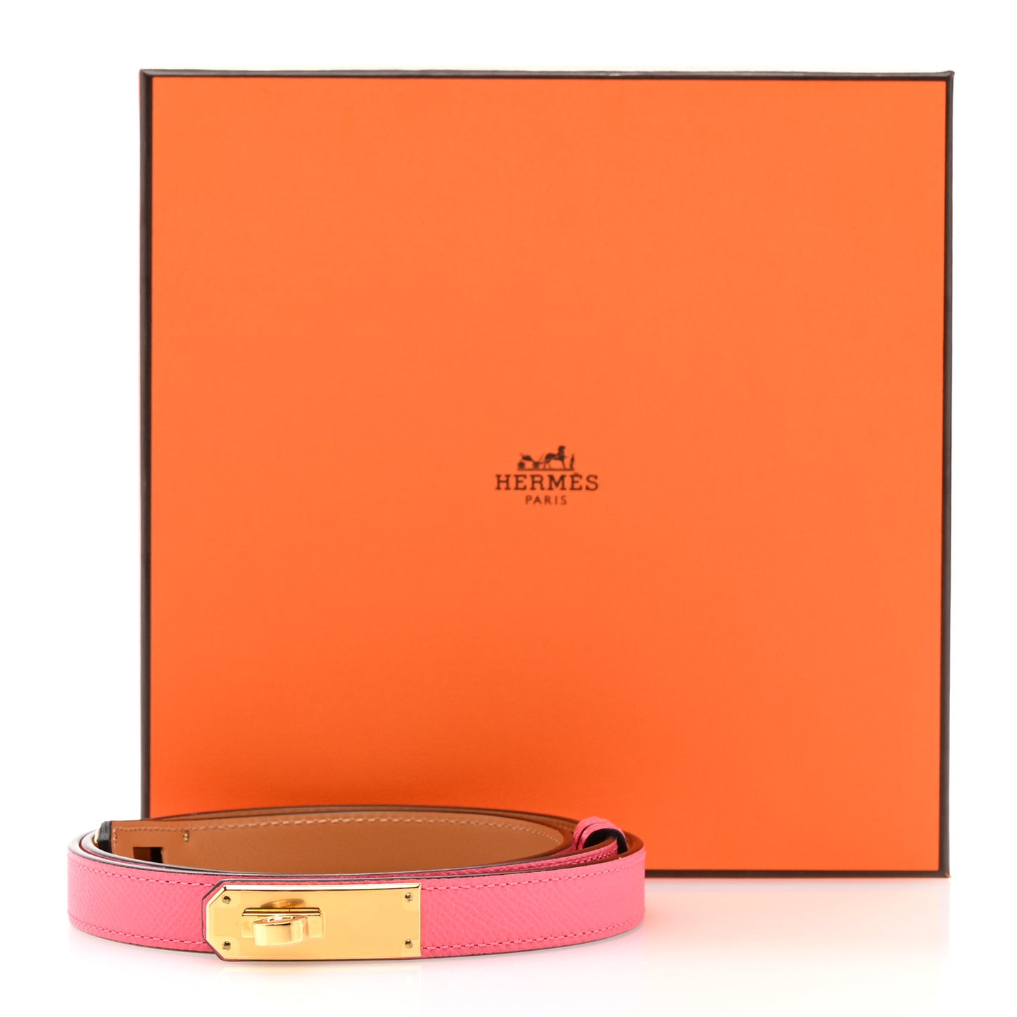 Epsom Kelly Belt Rose Azalee
