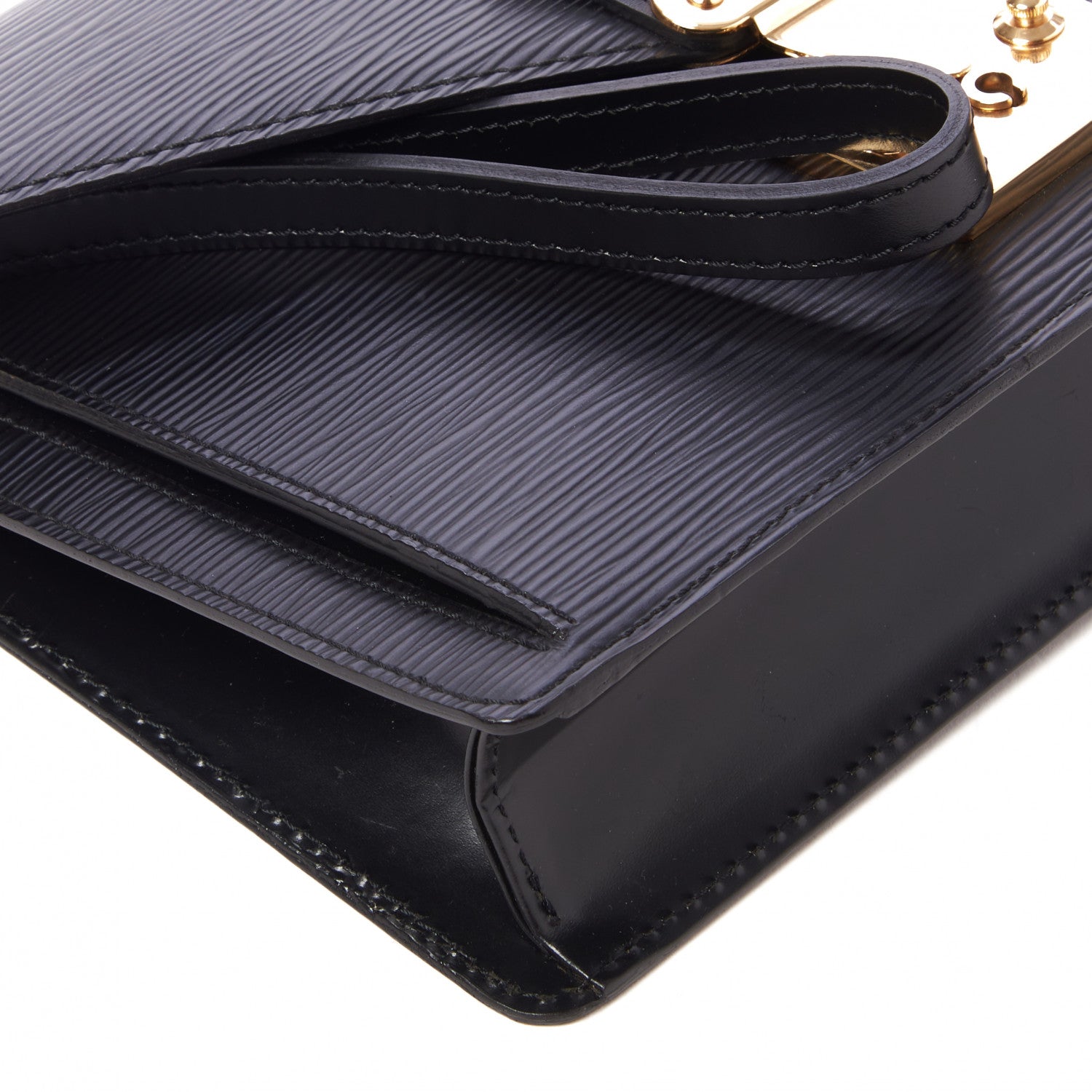 Louis Vuitton Epi Pochette Sellier Dragonne Clutch Black 6 of 8