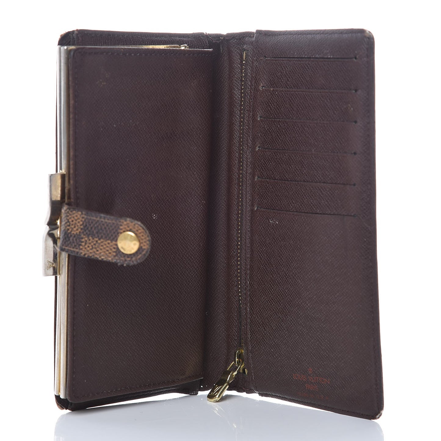 Damier Ebene Continental French Purse Wallet
