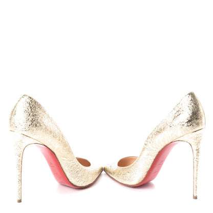 Christian Louboutin Metallic Crinkled So Kate 120 Pumps 42 Gold 6 of 10