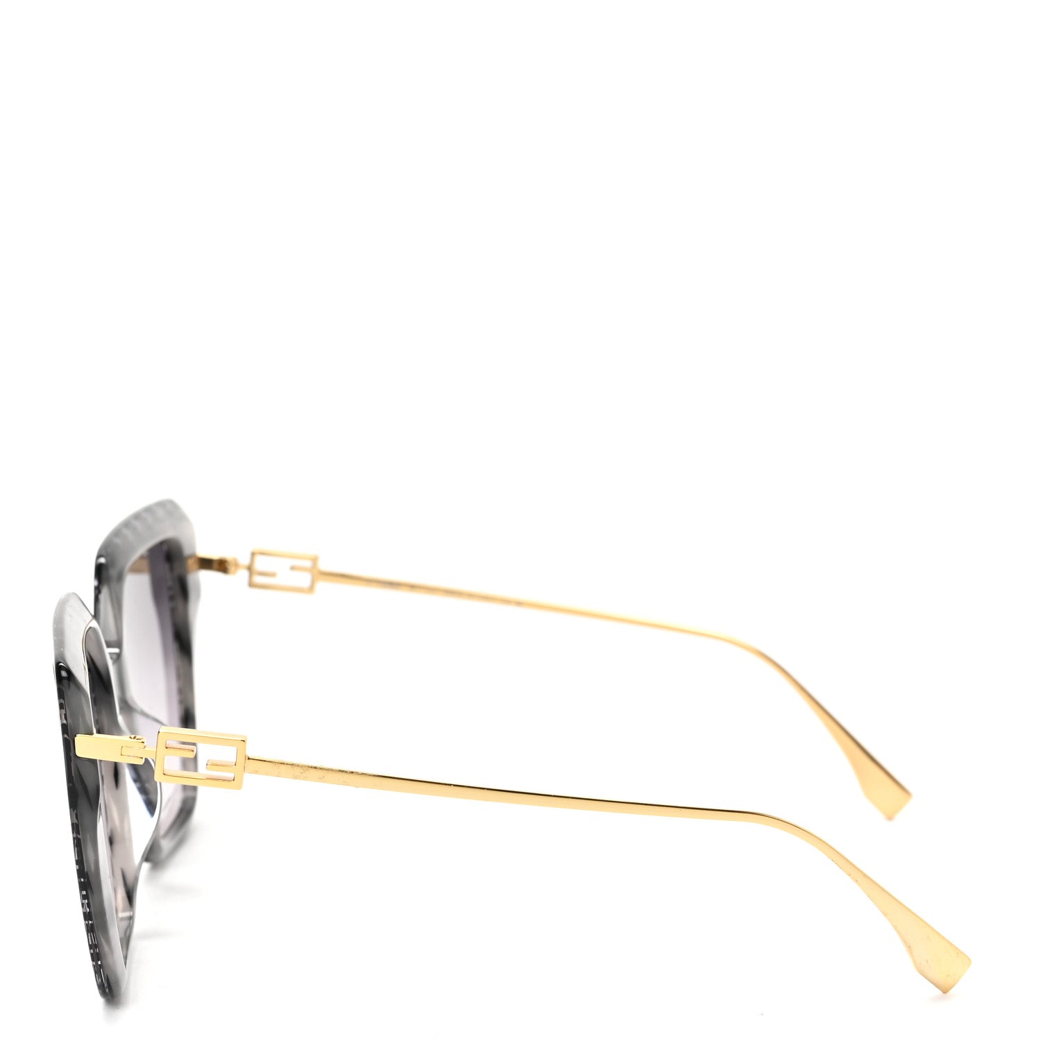 Fendi Acetate FF Butterfly Sunglasses FE40012U Black 3 of 6