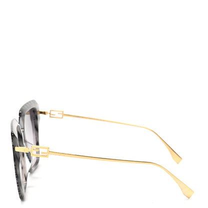 Fendi Acetate FF Butterfly Sunglasses FE40012U Black 3 of 6