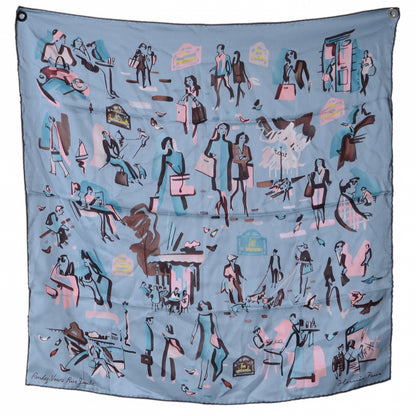 Hermes Silk Rendez Vous Rive Gauche Scarf 70 2 of 7