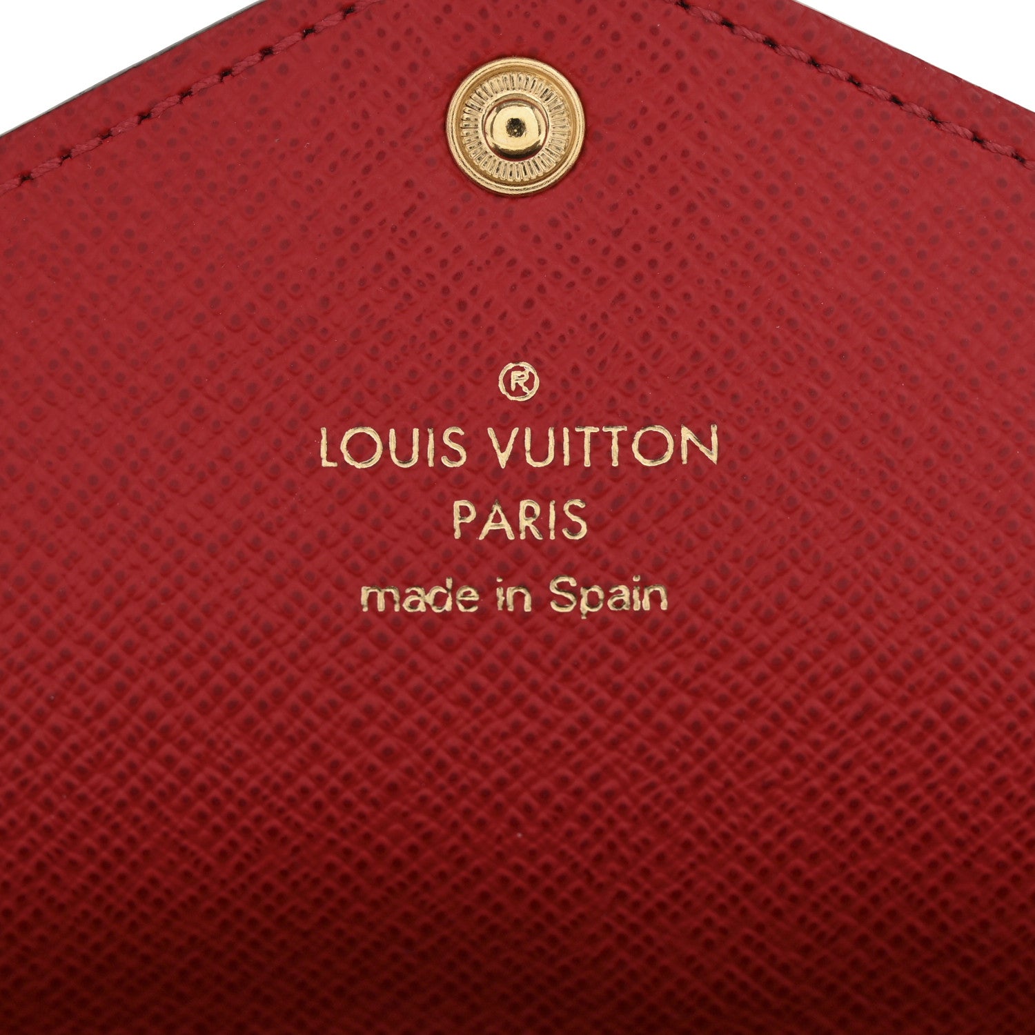Louis Vuitton Damier Ebene Josephine Wallet Red 7 of 12